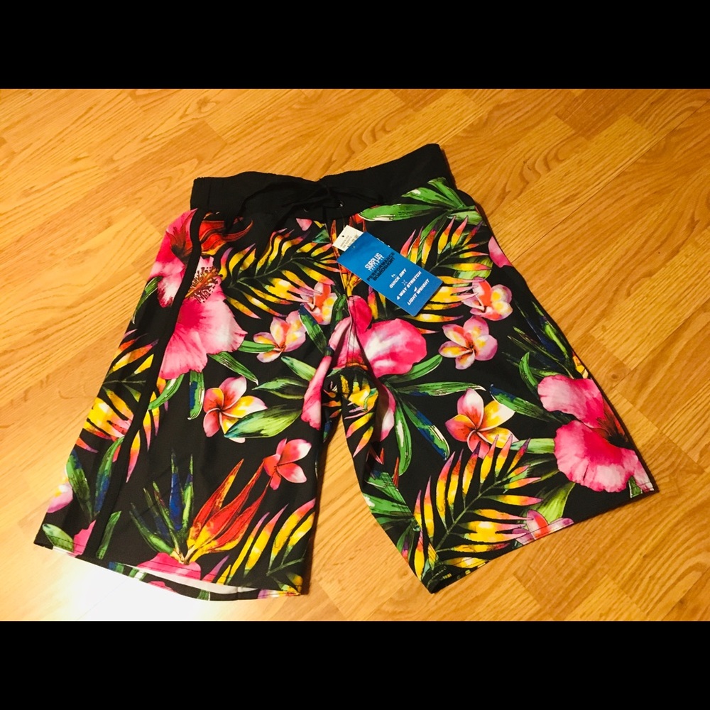 Surplus brand NWT men’s swimsuit trunks blk S M L - Picture 2 of 6